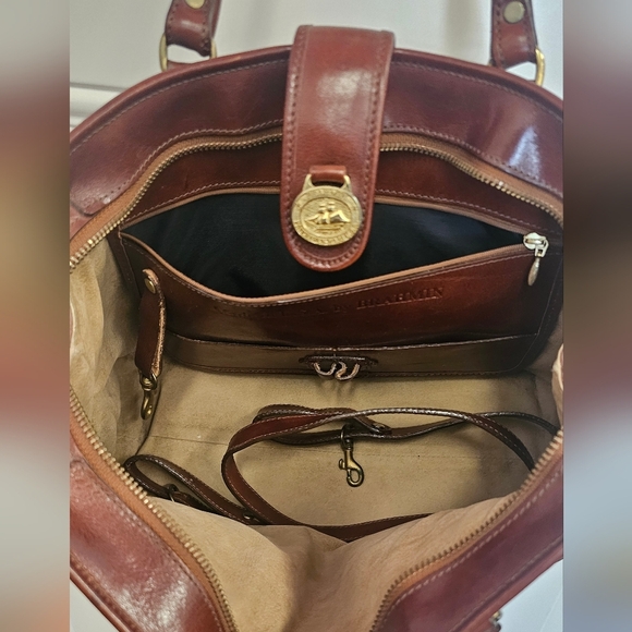 Brown, Leather, Handbag, Vintage, Designer, Travel, Vacation, Luxury, Purse - Picture 13 of 13